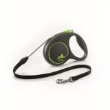56204F/33425 Рулетка FLEXI BLACK DESIGN M трос 5м до 20кг зеленый