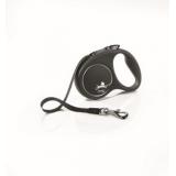 57118F/33906 Рулетка FLEXI BLACK DESIGN S ремень 5м до 15кг серебряный