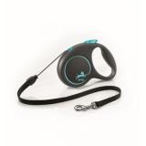 56202F/33432 Рулетка FLEXI BLACK DESIGN M трос 5м до 20кг синий