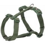 TRIXIE 203519 Шлейка Premium H-Harness, L–XL: 75–120 см/25 мм, лесной зелёный