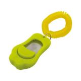 *7873/1016-01 ZooOne Кликер трёхтоновый в форме лапки с браслетом, зеленый