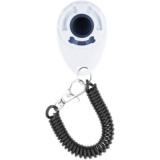 *7972/1019-11 ZooOne Кликер на браслете с карабином, белый