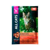 02AL909 ALL CATS корм конс. д/кошек тефтельки с говядиной в соусе,ПАУЧ, 85гр*28