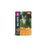 02AL911 ALL CATS корм конс. д/кошек тефтельки с кроликом в соусе, пауч, 85гр*28