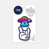 *JOYSER 8044J Два шеврона на кнопках Walk Patches (НЛО, рок) (2 части)*144