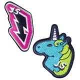 *JOYSER 8045J Два шеврона на кнопках Walk Patches (единорог, молния) (2 части)*144