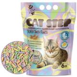 20333013 Cat Step Наполнитель растительный комкующийся Tofu Tutti Frutti, 2,7кг*6л*6