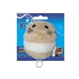 *ИУ109 УЮТ Игрушка д/кошек игрушка для кошки, мышь вибрирующая 7,2см на дисплее