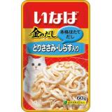 6853/139.1346 INABA КИННОДАСИ пауч для кошек Куриное филе+мальки ширасу в желе 60гр*12*48
