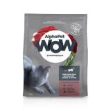 2055/121314 AlphaPet WOW Superpremium Сухой корм для взрослых кошек с говядиной и печенью 7кг