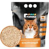 20302001 ГАММА Наполнитель впитывающий кукурузный для кошек 5л*6