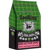 *772759 ZooRing Mini Active Dog Сухой корм д/собак мясо молодых бычков и рис. 24/12, 10кг*64