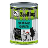 234430 ZooRing Консервы для кошек кусочки в желе с форелью 400гр*12