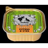 38194 ZooRing Консервы для кошек паштет курица и утка 100гр*16