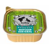 748130 ZooRing Консервы для кошек паштет морской коктейль 100гр*16