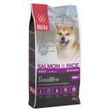 BLITZ Adult Sensitive SALMON & RICE сух. корм д/взрослых собак всех пород Лосось/рис 15кг