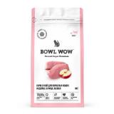 BOWL WOW Корм сухой для взрослых кошек с индейкой, курицей и яблоком, 8кг