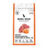 BOWL WOW Корм сухой полнорационный для взрослых собак средних пород с ягненком, индейкой, рисом и добавлением моркови 800г*6