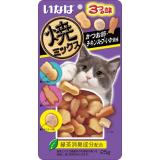 QSC-122 INABA Yaki Miksu Запеченное лакомство для кошек со вкусом кацуобуси, куриного бульона и кальмара 25г