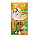 #(1+1)RUD103 INABA Churu пюре-лакомство для собак Куриное филе с сыром 14г*4шт