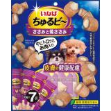 #(1+1)QDS-183 INABA Churu Bee Запеченные трубочки для собак Куриное филе для красоты кожи и шерсти 10г*7шт