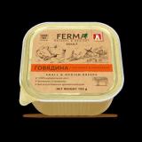 #(С)33758 Зоогурман Ferma корм влажный д/собак Говядина с кроликом и морковкой ламистер 150г*11 15%
