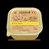 #(С)33710 Зоогурман Ferma корм влажный д/собак Кролик с курицей и яблоками ламистер 150г*11 15%