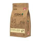 #(С)4496 ЗООГУРМАН Ferma Полнорац. сухой корм для взрослых котов и кошек, STERILISED Телятина/Индейка 1,5кг*6 20%