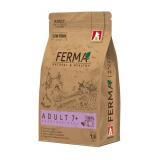#(С)5288 ЗООГУРМАН Ferma Полнорац. сухой корм для взрослых котов и кошек старше 7 лет, телятина/утка 1,5кг*6 20%