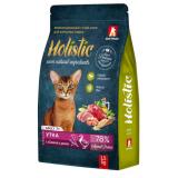 #(С)5318 ЗООГУРМАН Holistic Полнорац. сухой корм для взрослых котов и кошек старше 7 лет, утка с яблоком и рисом 1,5кг*6 20%
