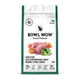 BOWL WOW 34100062 Корм сухой для стерилизованных кошек с индейкой, курицей и шпинатом, 1,5кг*6