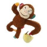 85065 ГИГВИ PLUSH FRIENDZ Игрушка для собак Обезьянка с бананом 21см*48