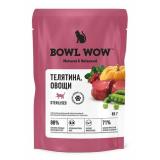#(С)BOWL WOW 62792 Sterilised пауч для стерилизованных кошек, кусочки в соусе, с телятиной с овощами 85г*12 15%