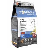 ProBalance 38LM326 Adult Sterilized корм сухой для кастрированных котов и стерилизованных кошек с уткой 1,8кг*6