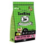 314281 ZooRing Mini Active Dog сухой корм для взрослых активных собак мини пород Мясо молодых бычков и рис 700г*16
