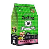 316162 ZooRing Mini Active Dog сухой корм для взрослых активных собак мини пород Мясо молодых бычков и рис 10кг