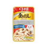 RU210 INABA CIAO Kinnodashi пауч для кошек Куриное филе с говядиной 60г*24