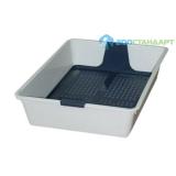 *0223 SAVIC Туалет для кошек LITTER TRAY с решеткой 42*30*10см*12