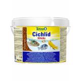 153691 TetraCichlid Sticks Основной корм д/цихловых и крупных декоративных рыб 10л (палочки)