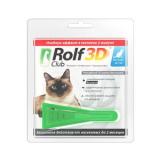 #(5+1)(Л) R401 ROLF CLUB 3D Капли д/кошек от блох и клещей до 4кг *20