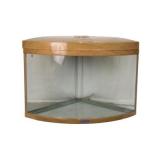 *+470R JEBO АКВАРИУМ темное дер. угловой, 186л, фильтр, 2*25w+1*20w 65*65*70см