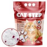 20363006 Cat Step  Наполнитель силикагель с ароматом клубники Arctic Strawberry 1,67кг*3,8л*8 (HK-017)