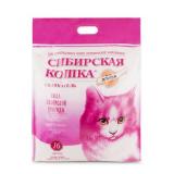 3153/23972 Сибирская Кошка Наполнитель Элита 16л д/ПРИВЕРЕДЛИВЫХ КОШЕК (розовыегранулы)*2