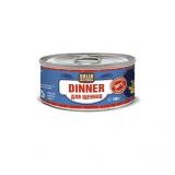 ЦБ-00017505 SOLID NATURA Dinner Консервированный корм д/щенков Телятина 100гр*24