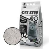 20313010 Cat Step Наполнитель комкующийся минеральный Compact White Carbon, 5л*4