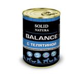 ЦБ-00036644 SOLID NATURA Balance Консервированный корм д/щенков Телятина 340гр*12