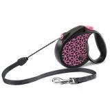 *11111028 ТРИОЛ Поводок-рулетка для собак Flexi Life Pink M 5м до 20кг, трос*30