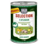 ЦБ-00034859 SOLID NATURA Selection с кроликом влажный корм для кошек жестяная банка 340гр*12