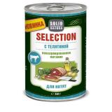 ЦБ-00034860 SOLID NATURA Selection с телятиной влажный корм для котят жестяная банка 340гр*12