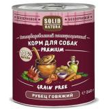 ЦБ-00003345 SOLID NATURA Premium Консервированный корм д/собак Рубец говяжий 240гр*12